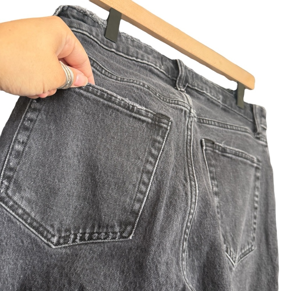 Abercrombie & Fitch Black Dad Jean/ Straight Leg Distressed - Picture 7 of 7